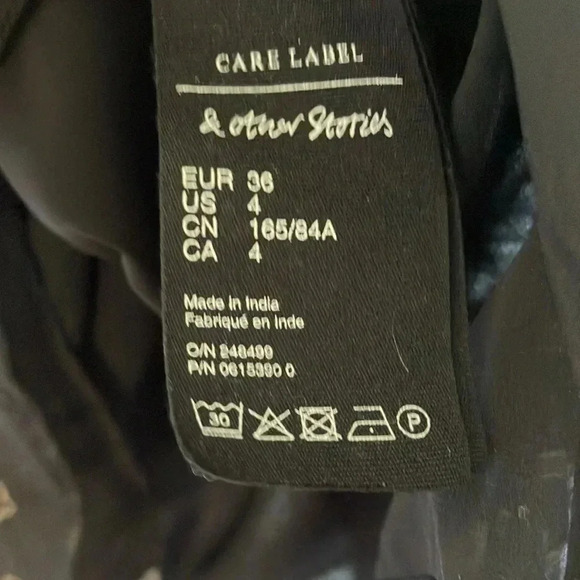 & Other Stories Paris Atelier black  floral dress - Picture 5 of 7